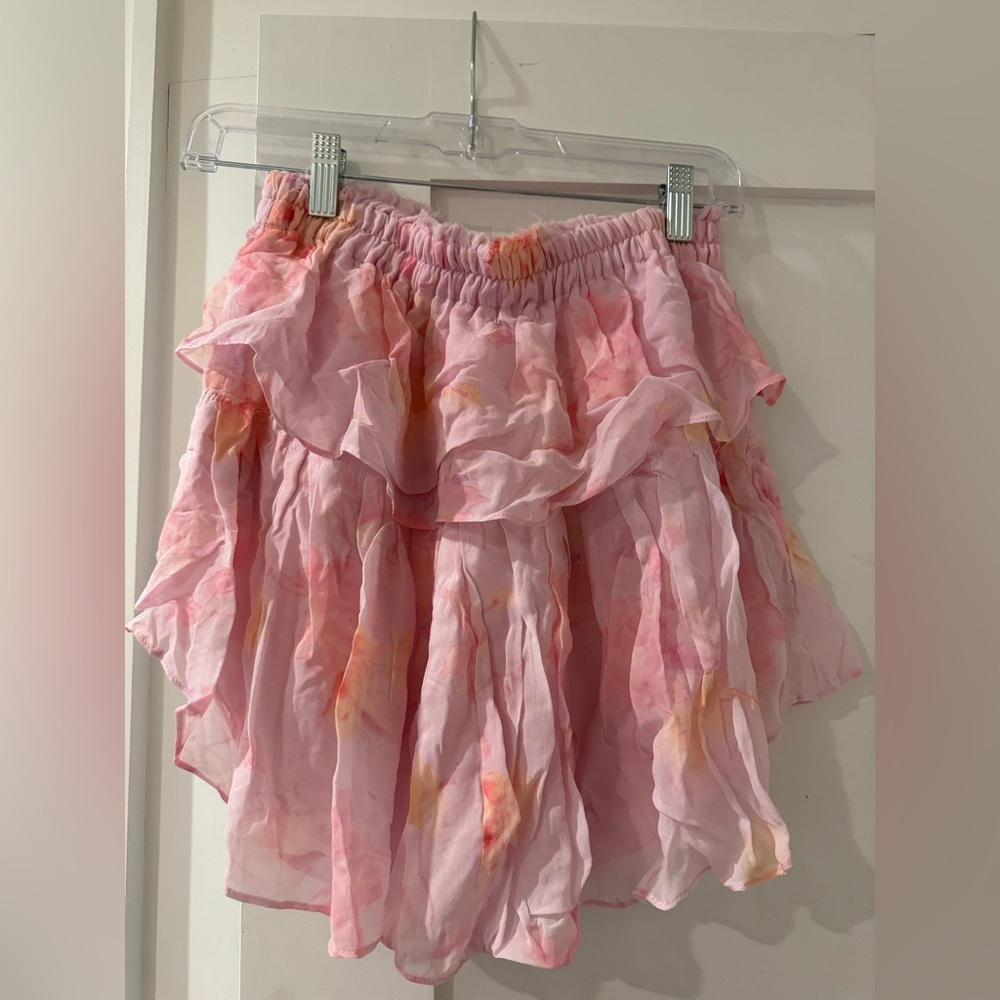 Loveshackfancy ruffle skirt in Summer Morning